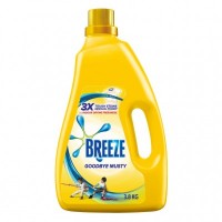 BREEZE GOODBYE MUSTY INDOOR DRYING LIQUID DETERGENT 4 X 3.8KG